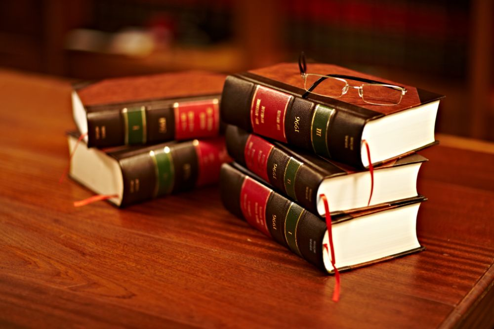 A set of law books